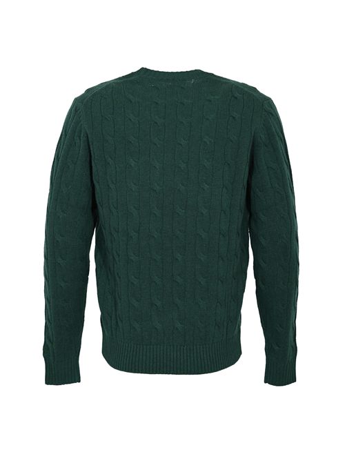 Maglione Regent Braid a trecce in lana Verde Mc2 Saint Barth | REGE00700026I